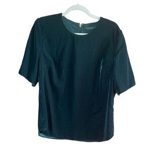 Lauren Ralph Lauren green Velour/Velvet Lined Bell Sleeve Blouse size 12 NWT